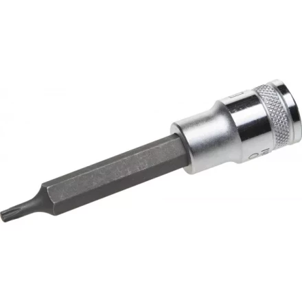 Торцовая бита-головка KRAFTOOL &quot;INDUSTRIE QUALITAT&quot;, удлиненная, материал S2, TORX, сатинированная, 1/2&quot;, Т20 27906-20 купить в Губкинске