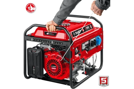 ЗУБР 8000 Вт, бензиновый генератор с электростартером (СБ-8000Е) купить в Губкинске