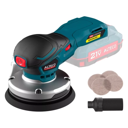 Бесщеточная аккумуляторная эксцентриковая шлифмашина ALTECO COS 21-125 ES BL Solo (без АКБ и ЗУ) 78002 купить в Губкинске