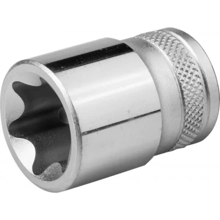 Торцовая головка KRAFTOOL &quot;INDUSTRIE QUALITAT&quot;, Cr-V, внешний TORX, хромосатинированная, 1/2&quot;, Е 22 27810-22_z01 купить в Губкинске