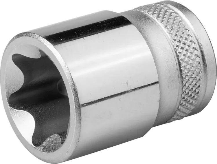Торцовая головка KRAFTOOL "INDUSTRIE QUALITAT", Cr-V, внешний TORX, хромосатинированная, 1/2", Е 22 27810-22_z01 купить в Губкинске