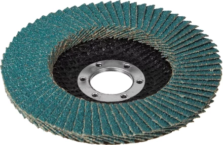 Круг шлифовальный ЗУБР &quot;ЭКСПЕРТ&quot; лепестковый торцевой, тип КЛТ 1, зерно-электрокорунд циркониевый, P80, 115х22,2мм 36595-115-80 купить в Губкинске