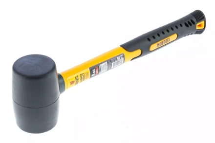 Киянка резиновая, 8 oz, черная резина, фибергласовая рукоятка// Denzel 7711175 купить в Губкинске