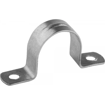 Скобы СВЕТОЗАР металлические D25мм, двухлапковые, для крепления металлорукава d=20мм, 50шт 60212-20-50 купить в Губкинске