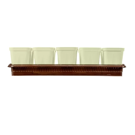 Набор для рассады Palisad 643449, поддон 380х155х40 мм, 10 горшочков по 250 мл с выдвижным дном купить в Губкинске