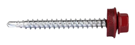 Саморезы ЗУБР &quot;ПРОФЕССИОНАЛ&quot; окраш., RAL 3005 темно-красн., для крепл. кров. матер. к дерев. обреш., 4.8x50мм, 250шт 4-300315-48-050-3005 купить в Губкинске