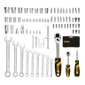 Набор инструментов Denzel, 1/2", 1/4", CrV, S2, пластиковый кейс, 82 предмета 15809 купить в Губкинске