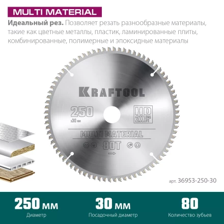 Диск пильный Multi Material, повышенный ресурс 36953-250-30 купить в Губкинске