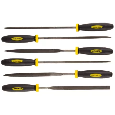 Набор STAYER &quot;PROFI&quot; Надфили с двухкомпонентной ручкой, 100мм, 6шт 16010-H6_z01 купить в Губкинске