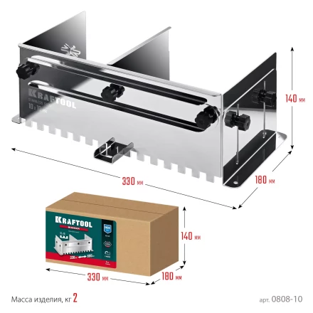 Раздвижная гребенка KRAFTOOL 0808-10 купить в Губкинске