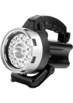 Фонарик поисковый, аккумуляторный, галоген 25W + 11 светодиодов, Stern 90532 купить в Губкинске