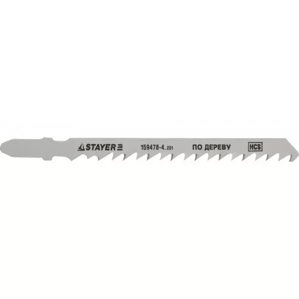 Полотна STAYER "STANDARD", T144D, для эл/лобзика, HCS, по дереву, фанере, быстрый рез, EU-хвост., шаг 4мм, 74мм, 2шт 159478-4_z01 купить в Губкинске