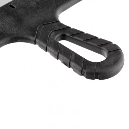 Шпатель из нержавеющей стали 200 мм зуб 6 х 6 мм пластмассовая ручка Россия 85158 купить в Губкинске