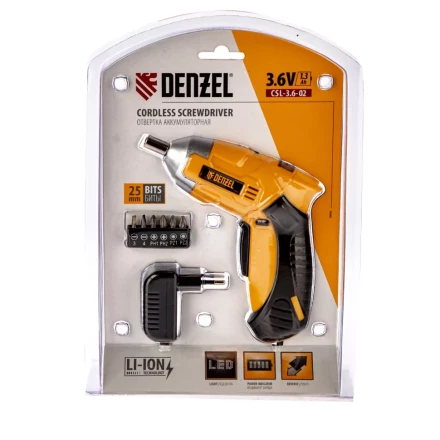 Аккумуляторная отвертка CDL-3,6-02 Denzel 26002 купить в Губкинске