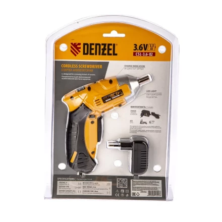 Аккумуляторная отвертка CDL-3,6-02 Denzel 26002 купить в Губкинске