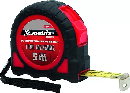 Рулетка Strong 3 м х 16 мм обрезиненный корпус  MATRIX 31078 купить в Губкинске