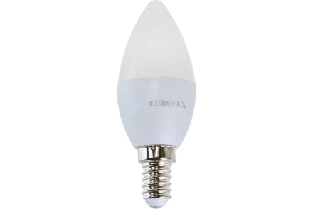 Лампа светодиодная EUROLUX LL-E-C37-5W-230-4K-E14 76/2/3 купить в Губкинске