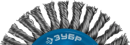 ЗУБР &quot;ПРОФЕССИОНАЛ&quot;. Щетка дисковая для УШМ, плетеные пучки стальной проволоки 0,5мм, 100ммхМ14 35192-100_z02 купить в Губкинске