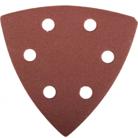 Треугольник шлифовальный ЗУБР "МАСТЕР" универсальный на велкро основе, 6 отверстий, Р320, 93х93х93мм, 5шт 35583-320 купить в Губкинске