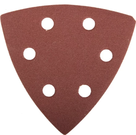 Треугольник шлифовальный ЗУБР "МАСТЕР" универсальный на велкро основе, 6 отверстий, Р320, 93х93х93мм, 5шт 35583-320 купить в Губкинске