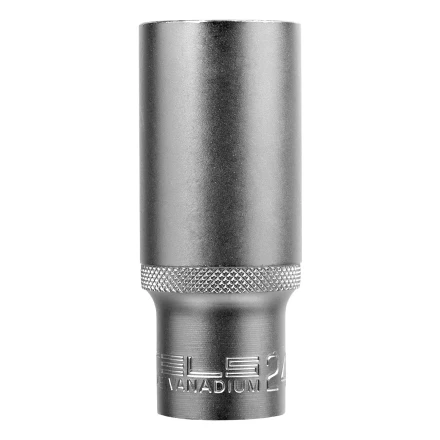 Головка торцевая удлиненная, 24 мм, шестигранная, CrV, под квадрат 1/2 Stels 13883 купить в Губкинске