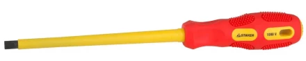 Отвертка STAYER &quot;PROFESSIONAL&quot; &quot;MAX-GRIP&quot; диэлектрическая, двухкомпонентная рукоятка, Cr-V, SL 8,0x175мм 25827-08-175 G купить в Губкинске