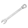Ключ комбинированный трещоточный, 17 мм, CrV, матовый хром// Denzel 14711 купить в Губкинске