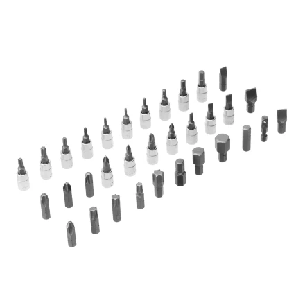 Набор инструментов Denzel 15813, 1/2&quot;, 1/4&quot;, CrV, S2, пластиковый кейс, 94 предмета купить в Губкинске