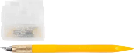 Нож OLFA &quot;Utility Models&quot; перовой дизайнерский, для точных работ, рукоятка с мини шпателем, 5 лезвий, 4мм OL-AK-5 купить в Губкинске