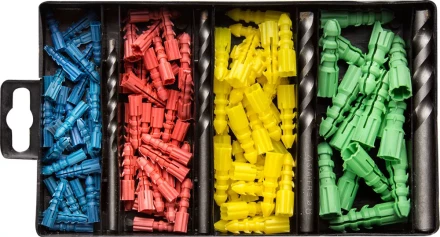 Набор ЗУБР Свёрла &quot;Монолит&quot; по бетону, 5мм, с дюбелями, 21 предмет 2911-H21-05 купить в Губкинске