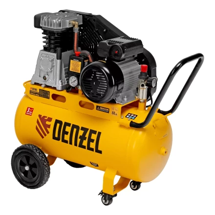 Компрессор воздушный рем. привод Denzel BCI 2100/50, 2,1 кВт, 50 литров, 400 л/мин купить в Губкинске