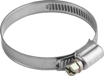 Хомуты ЗУБР "ЭКСПЕРТ", нерж. сталь, накатная лента 9 мм, 40-60 мм, 5 шт 3787-40-60 купить в Губкинске