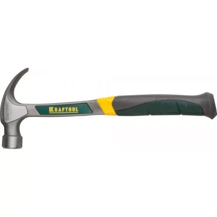 Молоток-гвоздодер, KRAFTOOL 20270, цельнометаллический, 560г 20270 купить в Губкинске