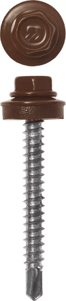 Саморезы ЗУБР окраш., RAL 8017 шокол.-коричн., для крепл. кров. матер. к дерев. обреш., 4.8x65мм, 180шт 4-300315-48-065-8017 купить в Губкинске