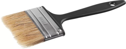 Кисть плоская СИБИН, пластиковая ручка, светлая щетина, 75мм 01008-075 купить в Губкинске