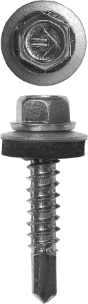 Саморезы ЗУБР &quot;ПРОФЕССИОНАЛ&quot; оцинков., для крепл. кров. матер. к металл. констр., 5.5x38мм, 1500шт 4-300310-55-038 купить в Губкинске