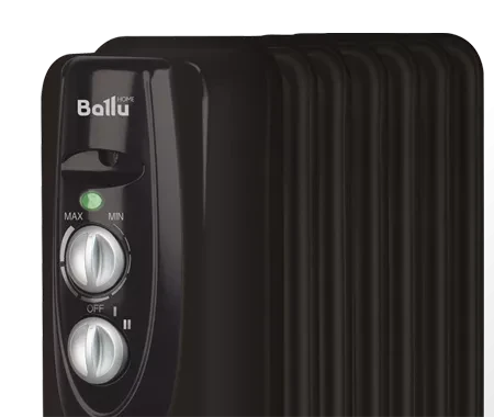 Маслянный радиатор обогреватель электрический BALLU Classic black BOH/CL-11BRN 2200 купить в Губкинске