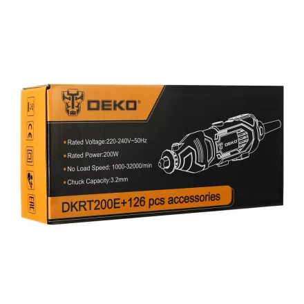 Гравер электрический DEKO DKRT200E DEKO 126 tools, 063-1415 купить в Губкинске