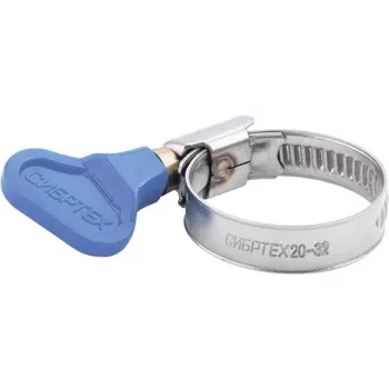 Хомуты металлические элемент крепления с формой ключа 30-45мм 50шт/уп СИБРТЕХ 47552 купить в Губкинске