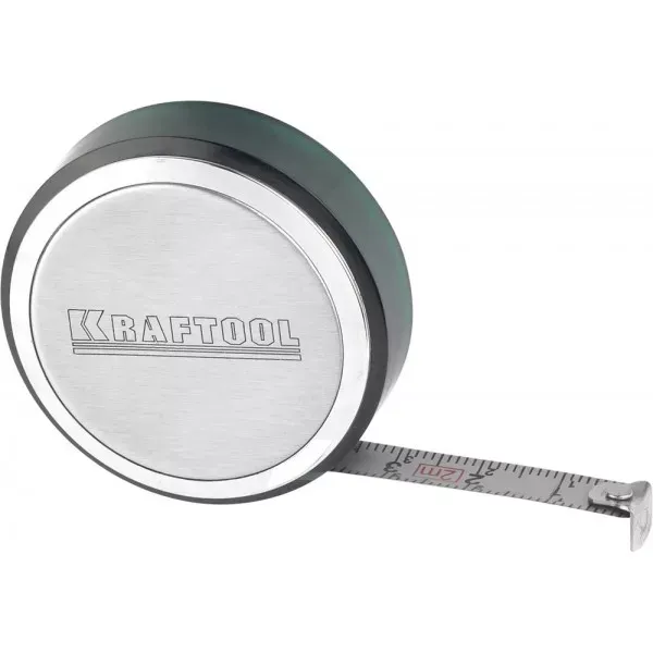 Рулетка KRAFTOOL, SuperKompakt, корпус из нержавеющей стали, 2мх8мм 34147-02 купить в Губкинске