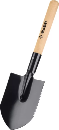 ЗУБР МАСТЕР, 210х154х550мм, полотно 1.5мм, закалено, дерев. черенок высш. сорт, туристическая лопата (39571) купить в Губкинске