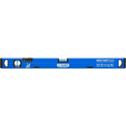 Уровень ЗУБР &quot;ПРОФЕССИОНАЛ&quot; &quot;МАГНИТ&quot; с перископом, фрезерован поверхность, 2 цельные противоудар ампулы, магнитный, 600мм 34589-060 купить в Губкинске