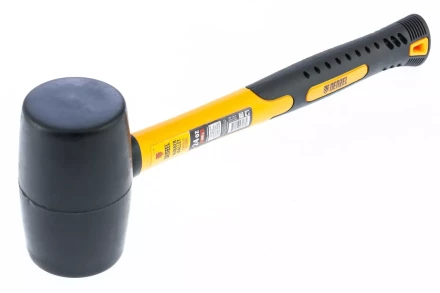 Киянка резиновая, 24 oz, черная резина, фибергласовая рукоятка// Denzel 7711193 купить в Губкинске