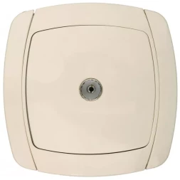 Розетка СВЕТОЗАР "CITY LIGHT" телевизионная одинарная в сборе, цвет бежевый SV-54215-B