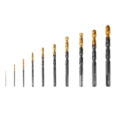 Набор сверл по металлу, 1-10 мм, HSS-Tin, Golden Tip, 10 шт Denzel 72316 купить в Губкинске
