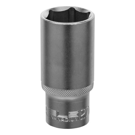 Головка торцевая удлиненная, 27 мм, шестигранная, CrV, под квадрат 1/2 Stels 13884 купить в Губкинске