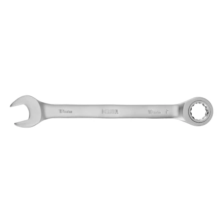 Ключ комбинированный трещоточный, 18 мм, CrV, матовый хром// Denzel 14712 купить в Губкинске