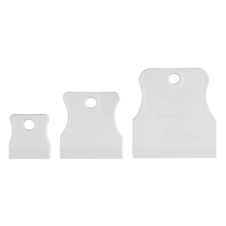 Набор шпателей 40-60-80 мм, белая резина, 3 шт. Россия Sparta 85801 купить в Губкинске