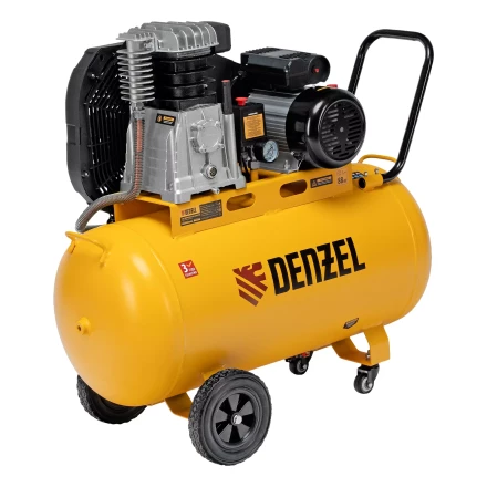 Компрессор воздушный рем. привод Denzel BCI 2200/100, 2,2 кВт, 100 литров, 420 л/мин купить в Губкинске