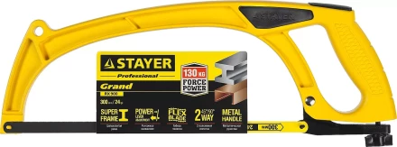 Ножовка по металлу STAYER RX900-GRAND, цельнолитая с профилем двутавр, 300 мм 15812 купить в Губкинске